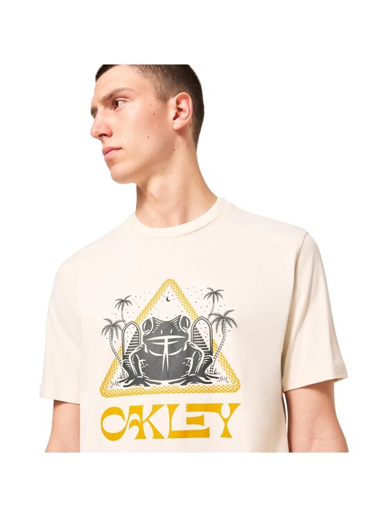 Oakley Oakley T-Shirt FOA404835 Beżowy Regular Fit