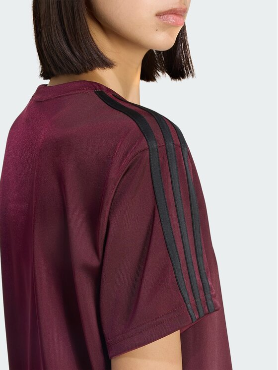 adidas adidas T-Shirt FIREBIRD TEE Bordowy Loose Fit