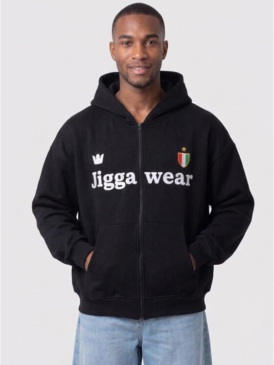 Jigga Wear Jigga Wear Bluza 132723 Czarny Oversize