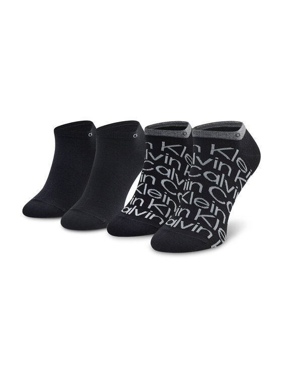 Calvin Klein Calvin Klein Set 2 parov unisex nizkih nogavic 701218714 Črna
