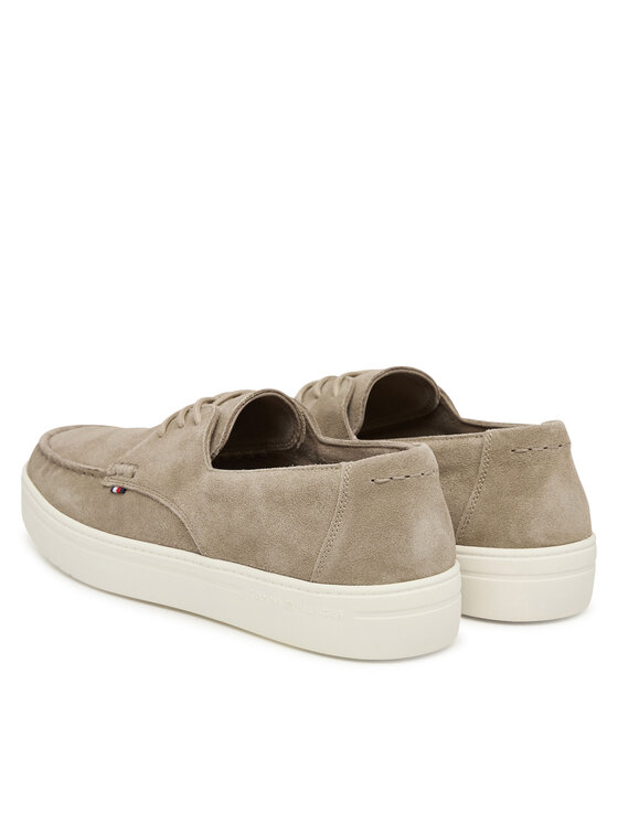 Tommy Hilfiger Tommy Hilfiger Félcipő Casual Suede Stitch Toe Hybrid FM0FM05707 Bézs