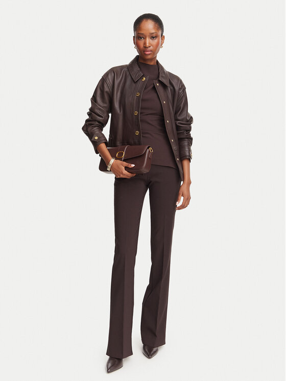 Marciano Guess Marciano Guess Шкіряна куртка G6YL02 L0109 Темно-коричневий Regular Fit