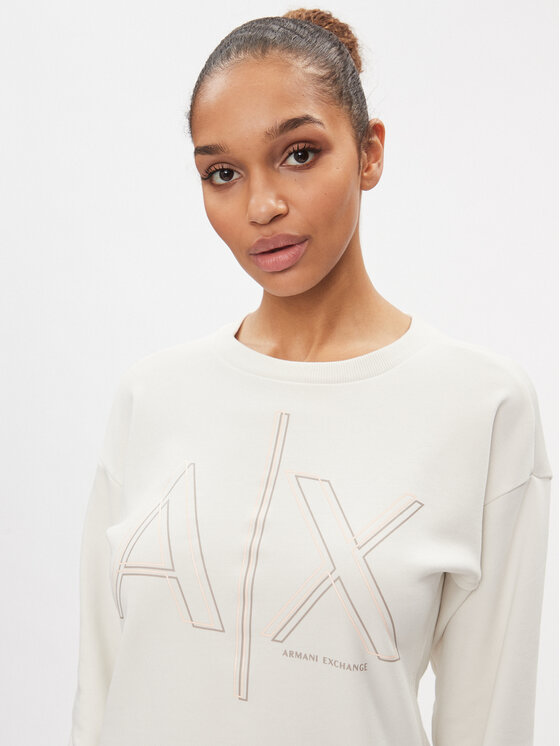 Armani Exchange Armani Exchange Sweatshirt 3DYM11 YJEBZ 1125 Écru Regular Fit