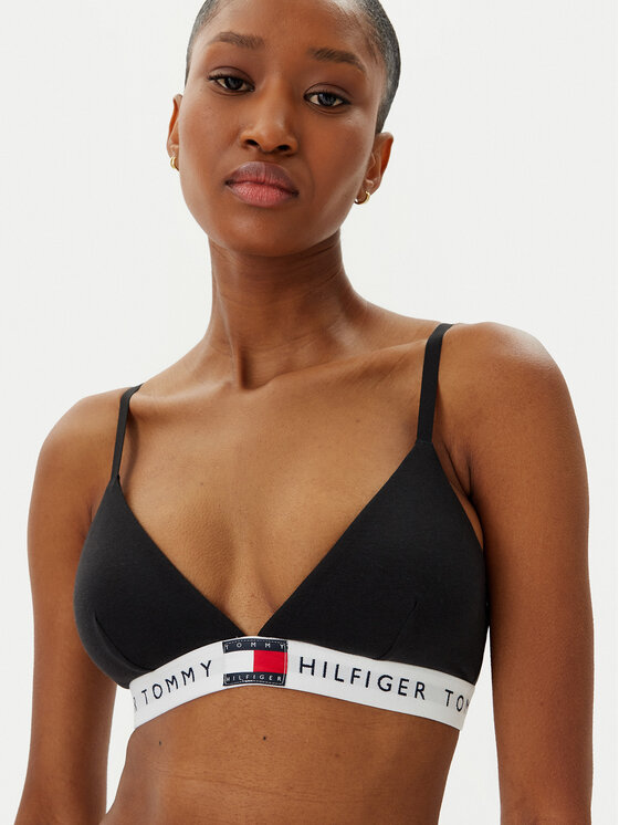 Tommy Hilfiger Tommy Hilfiger Bralette krūšturis UW0UW06040 Melns