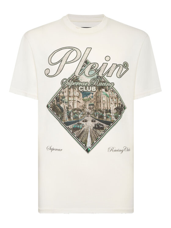 PHILIPP PLEIN PHILIPP PLEIN T-Shirt 24671 Biały Regular Fit