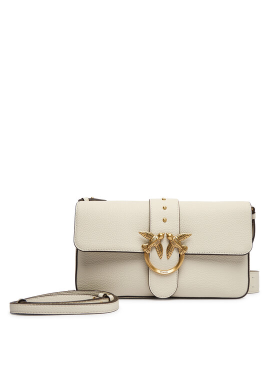 PINKO PINKO Táska Love One Classic Slouchy Fl PLTT 104524 A2OX Fehér