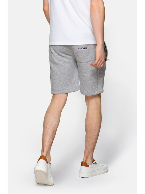 Lancerto Lancerto Szorty sportowe Elgin Szary Regular Fit