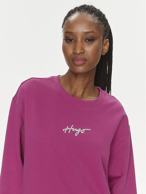 Hugo Sweatshirt Classic 50508558 Rosa Relaxed Fit Modivo