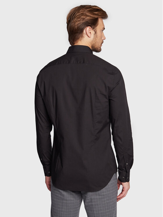 Tommy Hilfiger Tommy Hilfiger Marškiniai MW0MW25040 Juoda Slim Fit