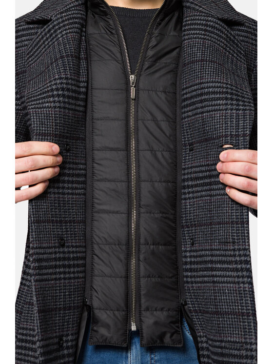 Lancerto Lancerto Płaszcz wełniany Norymberga KU054222000009 Szary Regular Fit