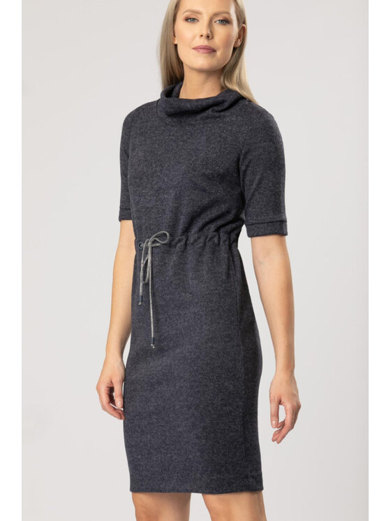 QUIOSQUE Sukienka codzienna, rozmiar 40, Szara, 4KR019202