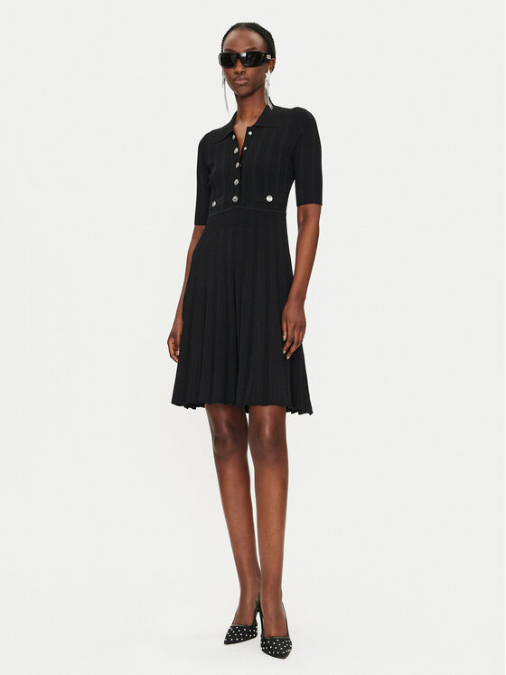PINKO PINKO Rochie tricotată Viscosa Mix 104032 A239 Negru Slim Fit