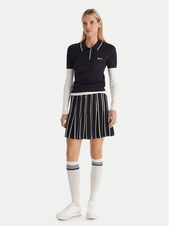 Guess Guess Поло V5GP00Z3D60 Cиній Slim Fit