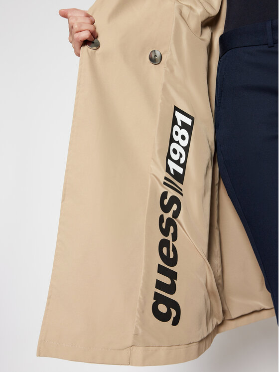 Guess Guess Trenčkot Peggy W1RL00 WDO40 Béžová Regular Fit