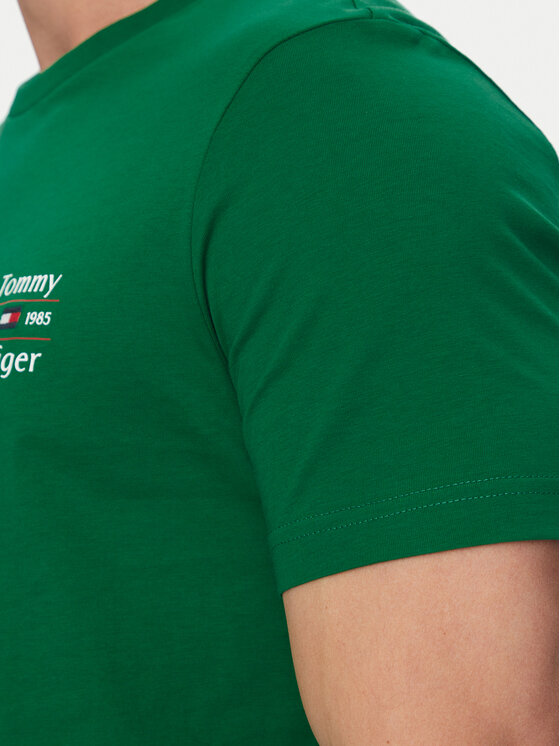 Tommy Hilfiger Tommy Hilfiger Футболка Stack MW0MW38622 Зелений Regular Fit