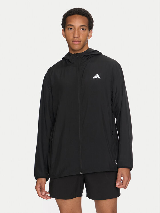adidas adidas Bėgimo striukė Run It IL7230 Juoda Regular Fit
