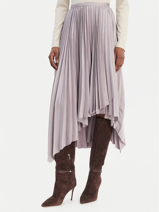 BOSS Spódnica plisowana C_Vlantel 50558807 Fioletowy Regular Fit