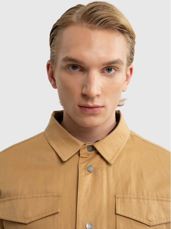 BIG STAR BIG STAR Kurtka przejściowa PLATOS Brązowy Basic Fit