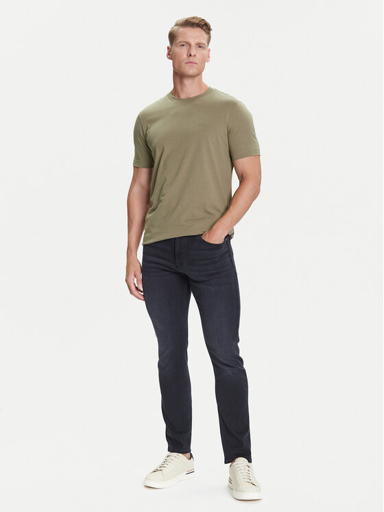 BOSS BOSS T-Shirt Thompson 01 Zielony Regular Fit
