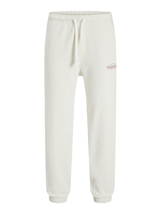 Jack & Jones Jack & Jones Spodnie dresowe Kane Billy 12283257 Écru Relaxed Fit