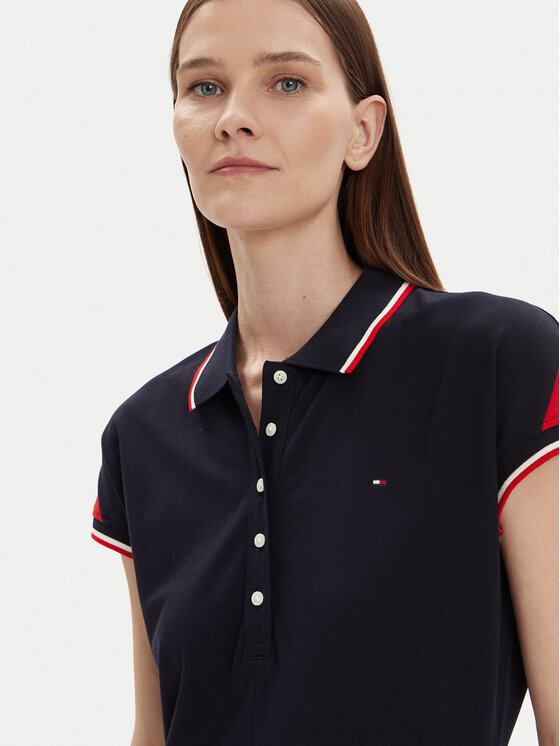 Tommy Hilfiger Tommy Hilfiger Vsakodnevna obleka WW0WW41269 Mornarsko modra Regular Fit