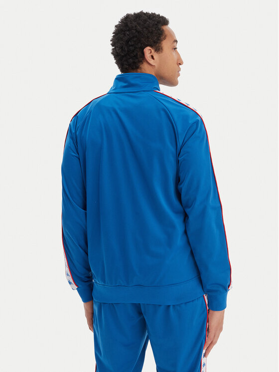 Kappa Kappa Majica dugih rukava Banda Anniston 301EFU0 Plava Slim Fit