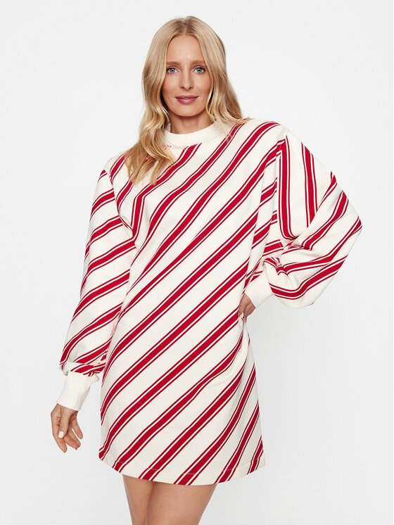 Vestito Donna United Colors Of Benetton - In Viscosa - Scollo Americano - Lavabile In Lavatrice - Foto 4