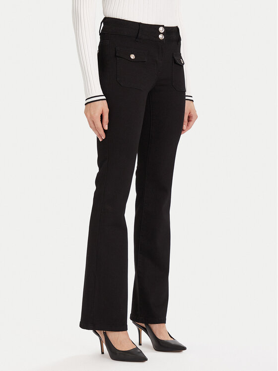 Morgan Morgan Jeans hlače 241-POLEN Črna Bootcut Fit