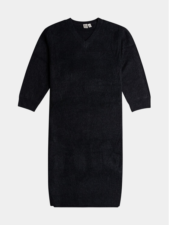 Roxy Roxy Úpletové šaty Winter Escape Ktdr ERJKD03449 Šedá Regular Fit