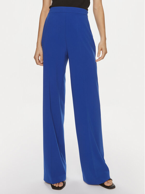Patrizia Pepe Patrizia Pepe Bavlnené nohavice 2P1603/A049-CA01 Modrá Regular Fit