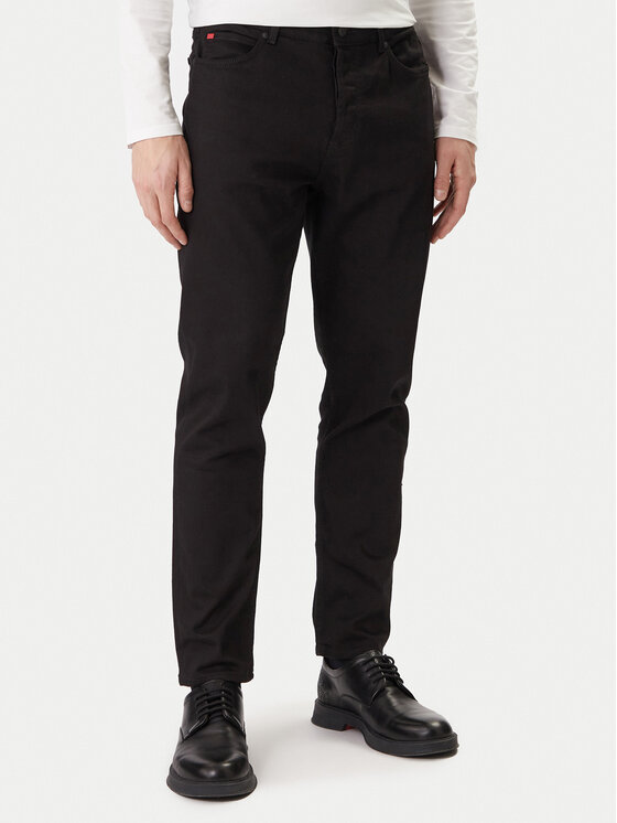 HUGO HUGO Jeans 50554144 Nero Regular Fit