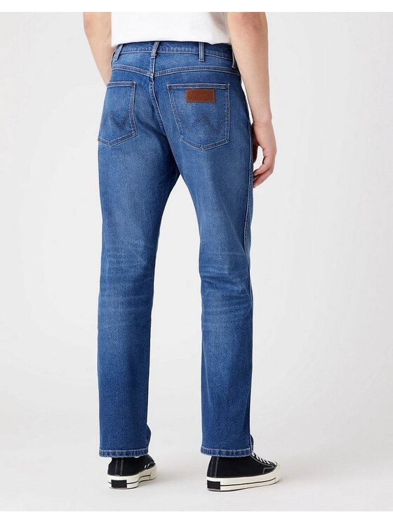 Wrangler Wrangler Jeansy FRONTIER Niebieski Straight Fit
