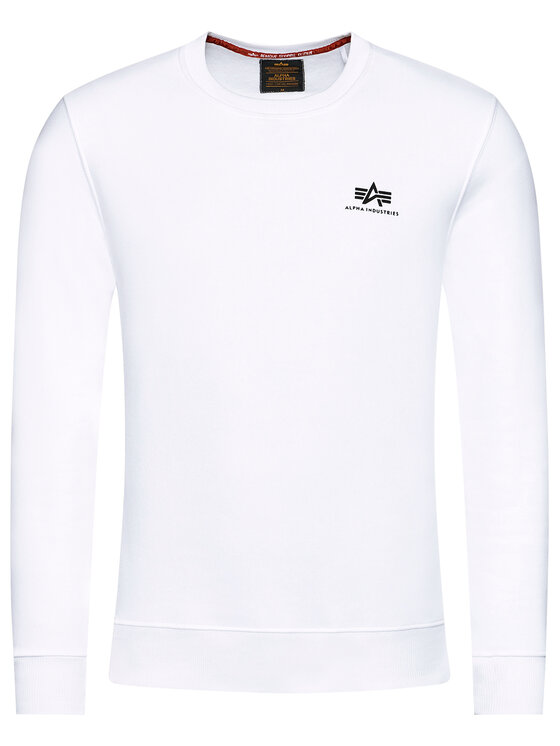 Alpha Industries Alpha Industries Bluza Basic 188307 Biały Regular Fit