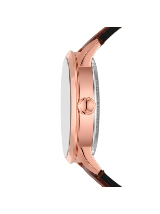 Fossil Fossil Zegarek Townsman ME3259 Brązowy