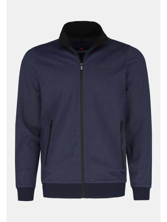 Volcano Volcano Bluza B-MONTERO Granatowy Regular Fit