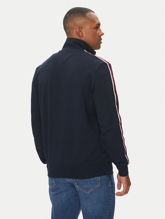 Tommy Hilfiger Tommy Hilfiger Pulóver Global Stripe MW0MW38686 Sötétkék Regular Fit