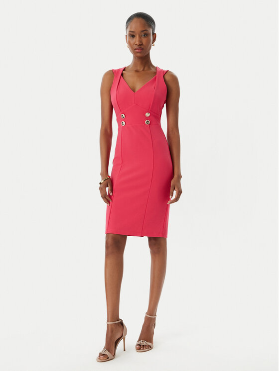 Rinascimento Rinascimento Kokteiļkleita CFC0019924002 Rozā Regular Fit