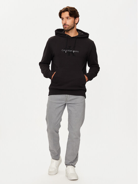 Calvin Klein Jeans Calvin Klein Jeans Majica dugih rukava J30J326637 Crna Regular Fit