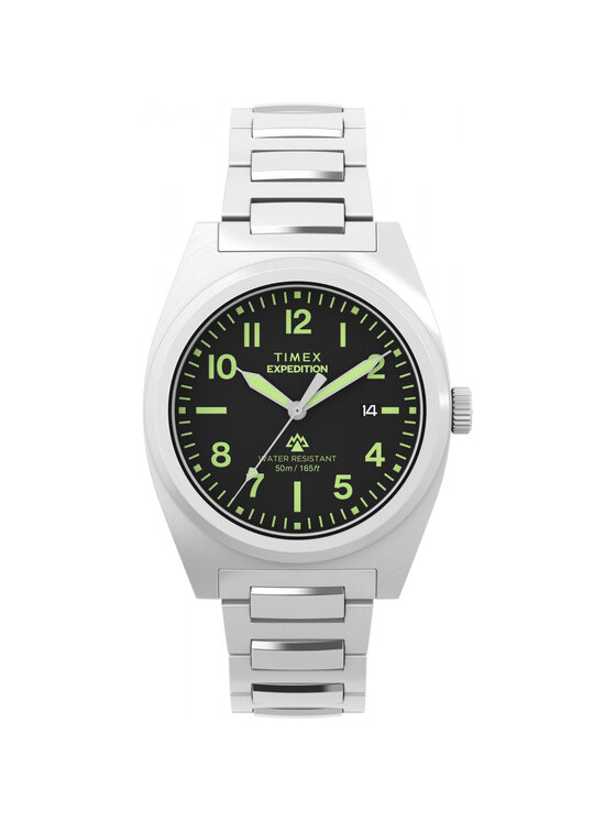 Timex Timex Zegarek TW2Y18300 Srebrny