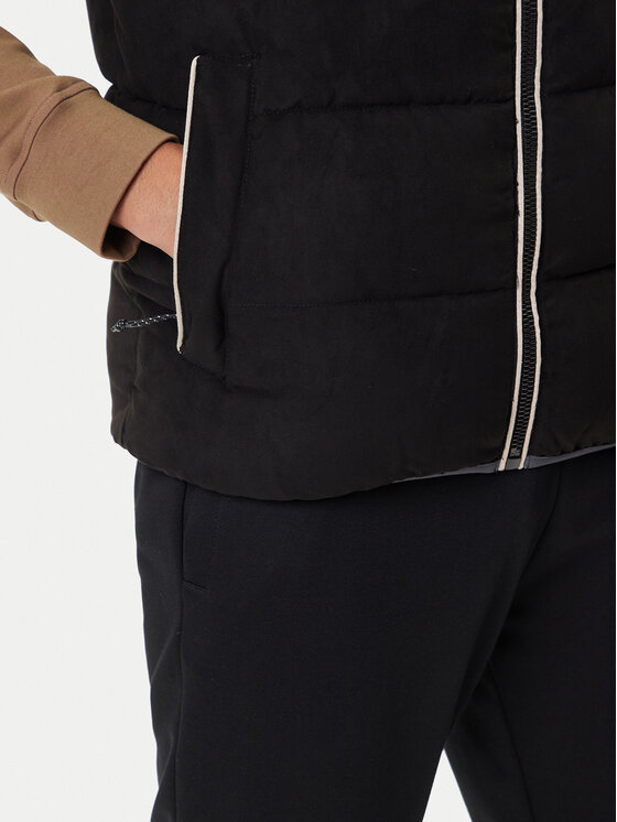 Guess Guess Жилетка за костюм Z5BL01 W3230 Черен Regular Fit
