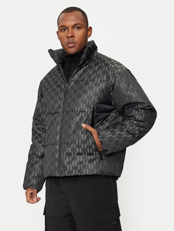 KARL LAGERFELD Giubbotto piumino 505018 544529 Nero Regular Fit, taglia : 46