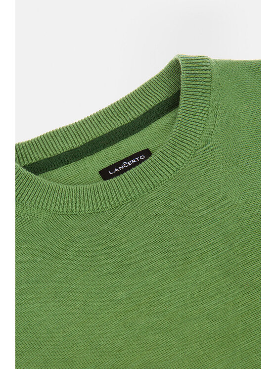 Lancerto Lancerto Sweter Keegan Zielony Regular Fit