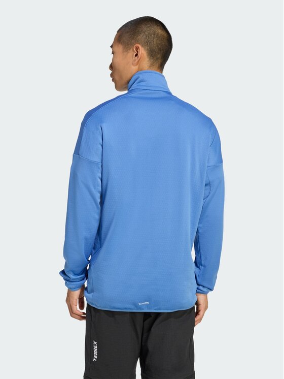 adidas adidas Bluza techniczna Terrex Xperior Climawarm Light Fleece Błękitny Slim Fit