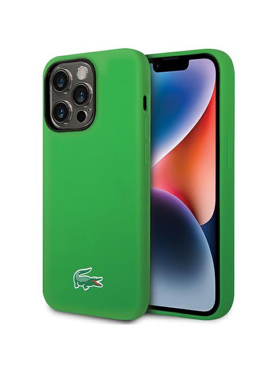 Etui na telefon Lacoste, Zielone, iPhone 15 Pro
