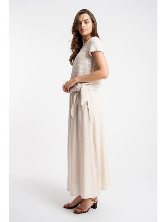 CLICK CLICK Μπλουζάκι 10-6898 Ανοιχτό μπεζ Regular Fit