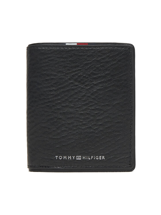 Tommy Hilfiger Tommy Hilfiger Голям мъжки портфейл Th Corp Trifold AM0AM13742 Черен