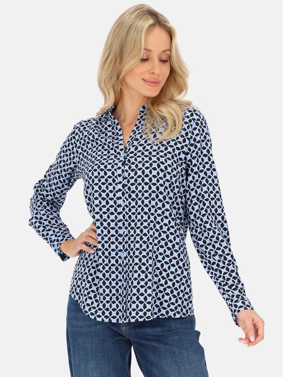 Gerry Weber Gerry Weber Koszula 560016-31404 Granatowy Regular Fit
