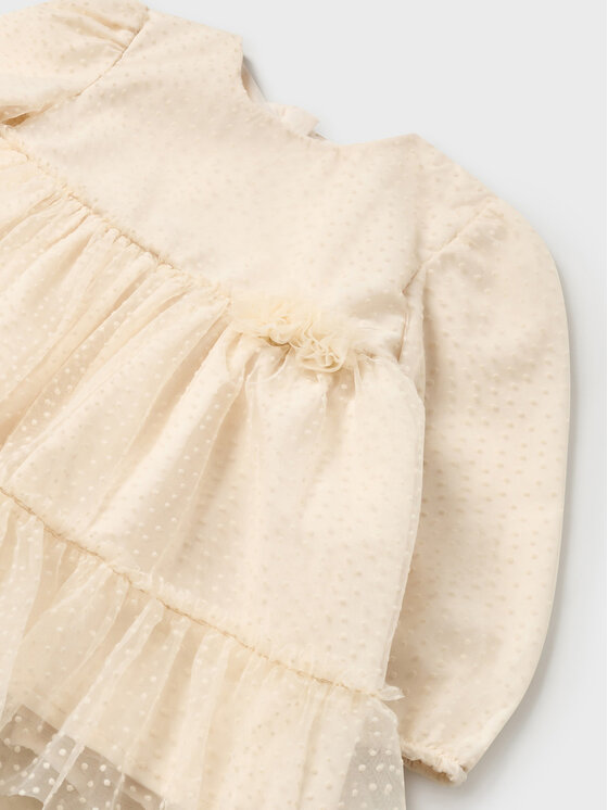 Mayoral Mayoral Rochie elegantă 2.971 Écru Regular Fit