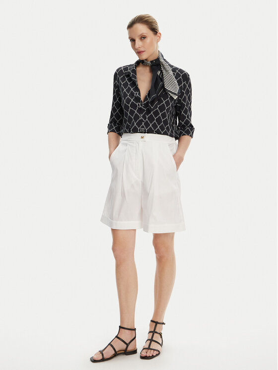 Max Mara Beachwear Max Mara Beachwear Majica Prugna 2516951019 Crna Regular Fit