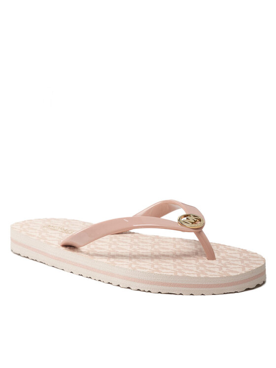 mk flip flops pink